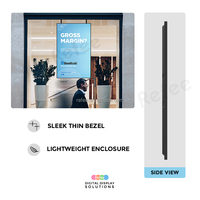Pantalla LCD de Alta Luminosidad de 3000 Nits con Clasificación IP65 para Escaparates, Centros Comerciales y Ascensores, con Revestimiento Antideslumbrante