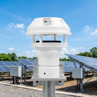 Anémomètre ultrasonique hybride éolien-solaire RK120-09 RS485 SDI-12 pour la surveillance météorologique des énergies renouvelables