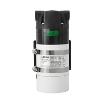 Pompa Peningkat Tekanan Air Rumah Tangga LEFOO LFP6400W-B 310VDC Aliran Tinggi 6LPM untuk Dapur, Pompa Booster RO