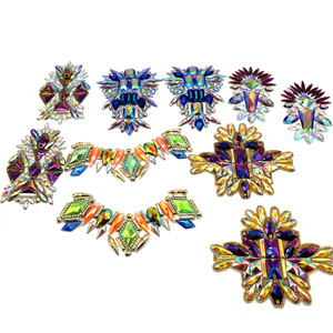 2025 <span class=keywords><strong>Trinidad</strong></span> và <span class=keywords><strong>Tobago</strong></span> lễ hội trang phục Rhinestone cắt tỉa sửa chữa nóng nhựa đá quý Băng cắt tỉa cho lễ hội trang phục phụ kiện - Product Image 4