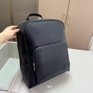 77 Men's Genuine Leather <b>Backpack</b> Black 13 Inches Top Grain Cowhide Business Travel <b>Laptop</b> <b>Backpack</b> - Product Image 1