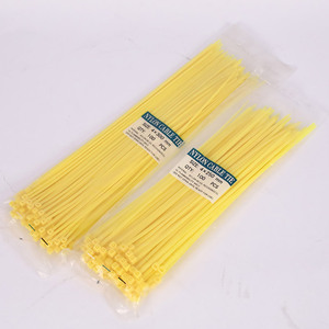 สายรัดไนลอนสีเหลือง 4x250 มม- 100 ชิ้น สำหรับจัดระเบียบสายไฟ - Product Image 1