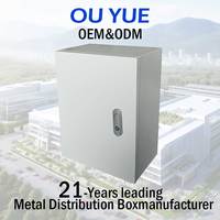 Caja de Distribución de Acero Inoxidable 304 de Alta Calidad Ouyue, Nivel de Protección IP65, 600x500x200mm, para Exteriores, Venta al Por Mayor