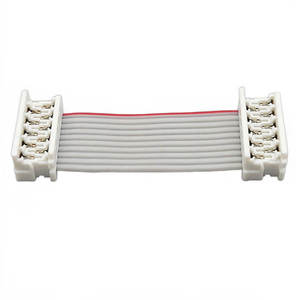 IDT 28AWG 10P PH1.27 Flat Ribbon <b>Cable</b> with Red Edge for <b>Computer</b> and Industrial Equipment Wiring Applications - Product Image 1