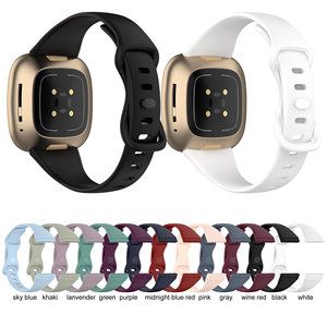 Bandes en silicone souple pour <span class=keywords><strong>Fitbit</strong></span> Versa 4 / <span class=keywords><strong>Fitbit</strong></span> Versa 3 / <span class=keywords><strong>Fitbit</strong></span> Versa <span class=keywords><strong>sense</strong></span> Bandes de <span class=keywords><strong>sport</strong></span> réglables pour versa4 - Product Image 2