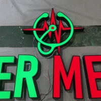 DakeSign Factory, vente en gros de signalétique LED rétroéclairée 3D personnalisée, impression 3D, décoration publicitaire, conception gratuite, enseigne pour bureau et entreprise