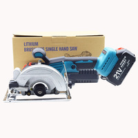 Scie circulaire électrique au Lithium sans brosse professionnelle bricolage ménage portable sans fil Machine de découpe de bois ensemble d'outils de travail du bois