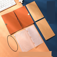 Carnet de notes portable mini en cuir PU vintage PQ, couverture souple ou rigide personnalisable en tissu écologique, impression de livre à couverture plate