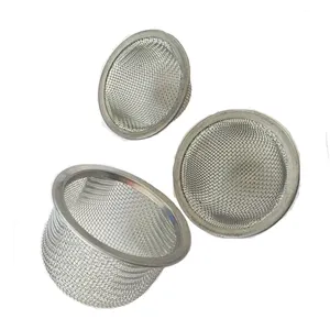 Customized 100 200 300 500 1000 micron stainless steel 304 wire mesh tube filter cylinder for home brewing