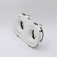 Cadre de montage encastré pour plafonnier LED MR16/GU10 Base de support de lampe de plafond Support d'éclairage de cuisine pour la maison