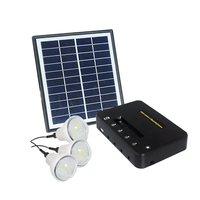 Système d'énergie solaire portable 18W Kits d'éclairage domestique et mini générateurs solaires pour usage domestique Nouveau système de charge solaire