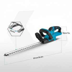 Cisaille de jardinage sans fil rechargeable à batterie lithium, <span class=keywords><strong>lame</strong></span> de 49 cm, utilisation à une main, pour herbe et haies, vente en gros, OEM/ODM personnalisable - Product Image 3