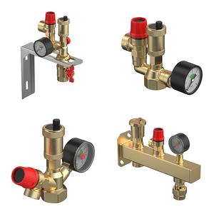 Langlebige Messing kessel komponenten mit automatischem Entlüftung manometer und Sicherheits ventil für HLK-und Fußboden heizungs systeme - Product Image 6