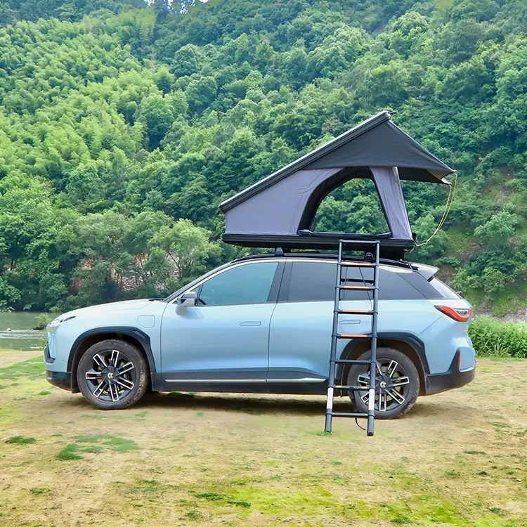 New Style Big Space Aluminum Triangle Hard Shell Car Roof Top Tent for Jeep Grand Cherokee