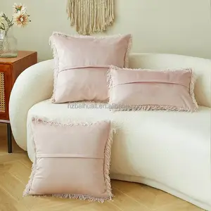 Long Plush Throw Pillow Sofa Decoration Faux Fur Seat Cushion Covers