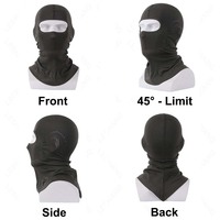 Pasamontañas de verano a prueba de viento, cubierta facial de un agujero, máscara de nailon, gorras para exteriores, casco para esquí y ciclismo