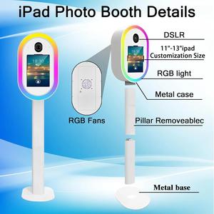 Cabina Fotografica Portatile per iPad con Anello Luminoso per Matrimoni ed Eventi - Disponibile nel Magazzino USA - Product Image 2