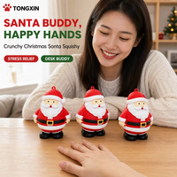 Santa Squishy TONGXIN, Père Noël Squishy, Cadeau de Noël, Remplissage de Chaussette, Jouet de Bureau, Lot en Gros, Vente en Ligne