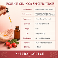 Minyak Rosehip LCHBIO 100% Murni Tanpa Pengenceran Alami Cold Pressed Unrefined Rosa Canina Chili Kelas Kosmetik
