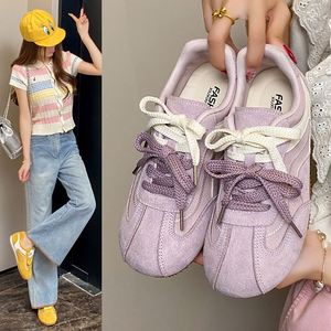 Zapatillas de entrenamiento alemanas para mujer, novedad de verano 2026, con aumento de altura interior, a la moda, versátiles, estilo 'ugly cute' Agam, deportivas casuales de skate. - Product Image 2