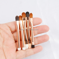 Hochwertiger Mini doppelseitiger Kopfteil Concealer Augenbrauen Kosmetik pinsel Make-up Kleiner Dual Ended Eye Detailer Lidschatten schwamm