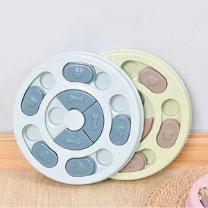Jouet pour chien, gamelle distributrice de nourriture, puzzle d'entraînement ludique, bol à alimentation lente en plastique PP - Product Image 1