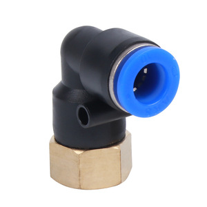 Chkl <b>Quick</b> Coupler Plf Series Right Angle L Type Pneumatic <b>Connector</b> Plastic Internal Thread Air Hose Fitting - Product Image 1