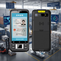 Terminal Genggam Sensor Kapasitif Pemindai Sidik Jari Octa-Core 2.3GHz 5.0 Inci Android PDA Genggam dengan Pembaca Sidik Jari