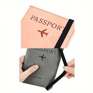 ซองหนังแท้แบบมินิมอล ป้องกัน RFID สำหรับพาสปอร์ต กันน้ำ ใส่บัตรและเงินสดสำหรับเดินทาง - Product Image 2