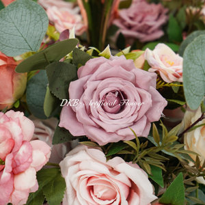 Una corona di seta artificiale di lusso che fa fiori fiori decorativi di nuovo design popolare - Product Image 3