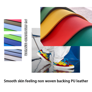 Soft Smooth <strong>Leather</strong> <strong>PU</strong> 1.4mm Synthetic <strong>Leather</strong> for Making Shoes - Product Image 5