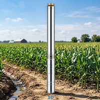 Bomba de Pozo Profundo Confiable 4SDM6/13, 220V 1.1KW 6T, Altura Máxima de Elevación 91m, Impulsor de PC+POM para Uso Agrícola