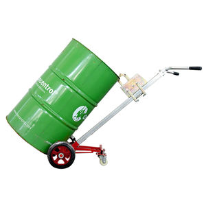 Mini equipo de manipulación de tambor de aceite manual con neumático de 2 ruedas 450kg Carro de tambor de aceite hidráulico manual - Product Image 4