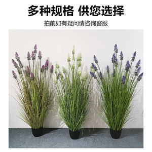 Plantes artificielles de lavande en pot, lot multi-pièces, haute simulation, décoration intérieure, aménagement paysager, cadeau de mariage - Product Image 4