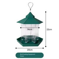 Mangeoire à oiseaux suspendue moderne pour l'extérieur, étanche, distributeur automatique de nourriture pour balcon, cour, alimentation des moineaux sauvages