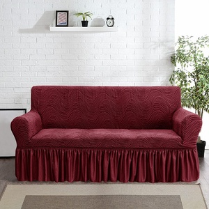 Housse de canapé trois places jacquard style européen, extensible, pour fauteuil et causeuse - Product Image 4