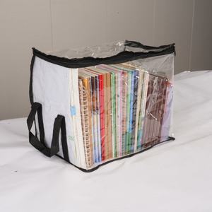 Borse Portaoggetti Pieghevoli in Tessuto Non Tessuto a Doppio Strato con Finestra Trasparente in PVC Impermeabile per Soggiorno e Camera da <span class=keywords><strong>Letto</strong></span> - Product Image 4