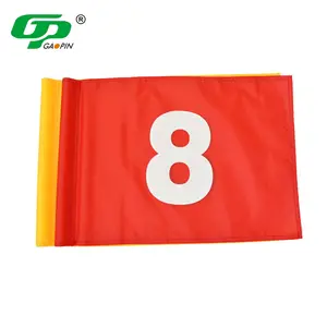 Factory OEM Logo Custom Mini Golf Flags Nylon Training Putting Green Flag For Indoor Outdoor Backyard Garden Golf Target Flag