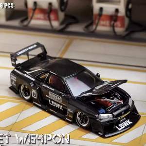 1:64 Nissan GT-<span class=keywords><strong>R</strong></span> R35 Lb <span class=keywords><strong>r</strong></span>ộng cơ thể Hợp kim nhôm Diecast sửa đổi xe mô hình-Quà Tặng - Product Image 5