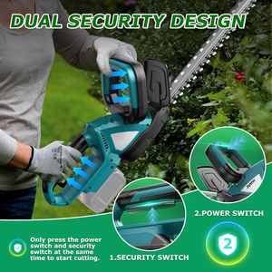 <span class=keywords><strong>Taille</strong></span>-<span class=keywords><strong>haie</strong></span> électrique portable rechargeable sans fil, lame de 510 mm, sécateur de jardin pour arbres à thé, outils de jardinage industriels à batterie au lithium - Product Image 6