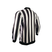 Maillot d'arbitre de hockey sur glace personnalisé imprimé par transfert thermique, en tissu respirant pour adulte. Chemise d'arbitre de hockey sur glace à manches longues 160g.