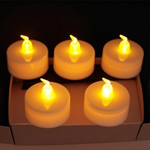 <b>Battery</b> <b>Operated</b> Flameless LED Candles with Yellow Flickering Flame-Plastic Handmade Home Decoration for Christmas & Halloween - Product Image 2
