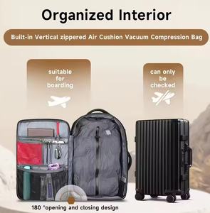 <span class=keywords><strong>TSA</strong></span>ロックラップトップバックパックエアポンプ付きエアバッグ真空シール圧縮USB機能真空バックパックトラベルバッグ - Product Image 4
