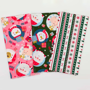 Tissu popeline à carreaux de Noël en coton biologique, ensemble de <span class=keywords><strong>patchwork</strong></span> de 16 pièces, léger, largeur 160 cm, pour décorations - Product Image 6