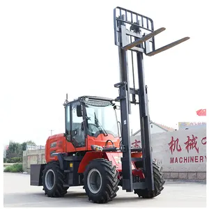 ISO CE China Manufacturer 4x4 All Terrain Forklift 3 ton 4 ton 5 ton Diesel Forklift Trucks Off-road Forklift Articulated