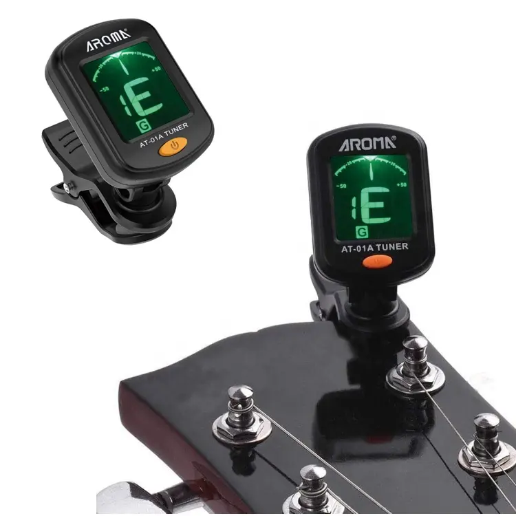 Aroma brand AT-01A Chromatic Tuner for Guitar, Bass, Violin, Ukelele, Mandolin and Banjo