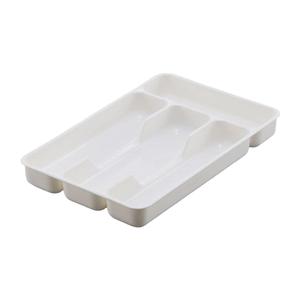 Vassoio per posate multiuso bianco con 4 accessori a griglia Organizer per cassetto della cucina