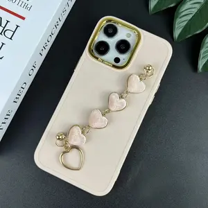 fashion cheap price for infinix hot 8 9 10 10i 10s 11 11s pretty woman girl love heart hand chain wristband mobile phone case