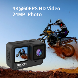 WIFI 4K HD Titreşim Önleyici 21M Su Geçirmez Spor Kamerası, Uzaktan Kumandalı Dokunmatik Çift Ekran Geniş Açılı 128GB Dahili Video - Product Image 4