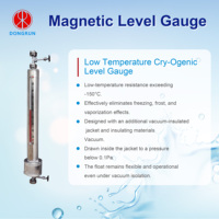 Indikator Medan Magnet Dongrun Pengukur Tuas Plastik Sensor Level Oli Rendah -20~+450 Suhu Sedang Rentang 300-15000mm